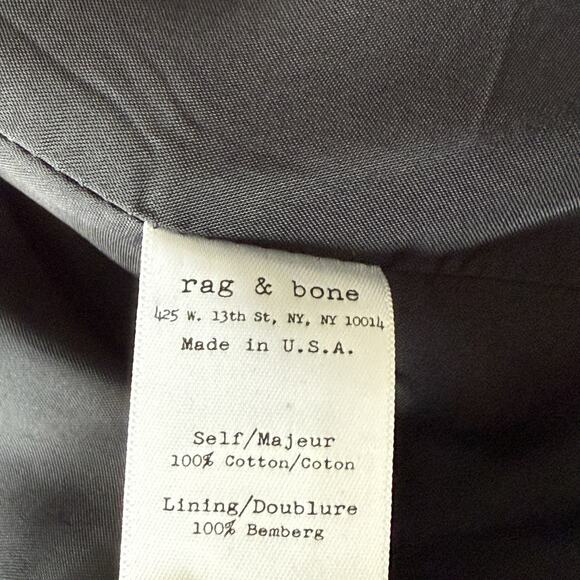 Rag and Bone Women's Gray Blazer Wool Size 4 Single Breasted Preppy Office - Picture 8 of 9